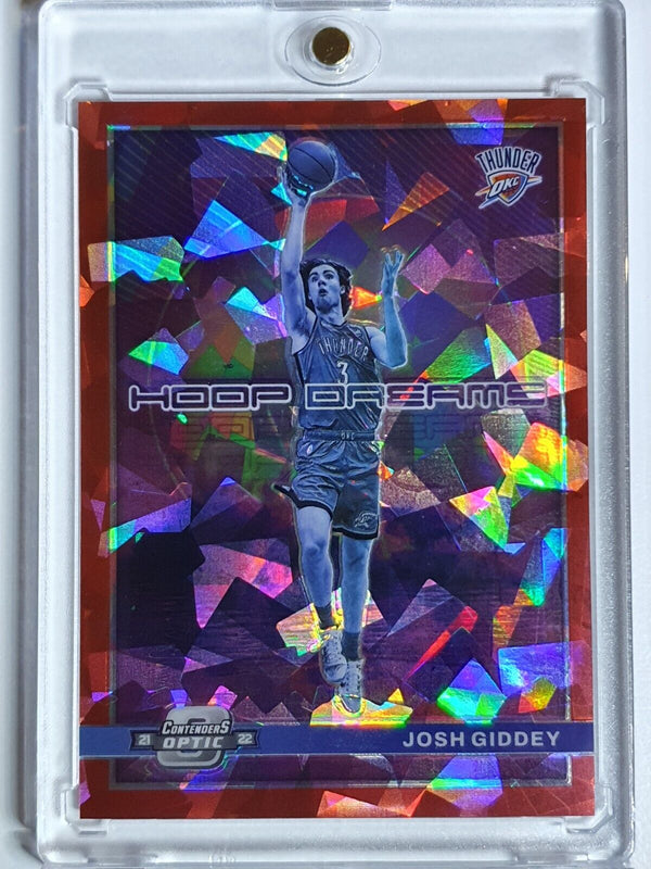 2021 Panini Contenders Optic Josh Giddey Rookie #6 RED ICE RC - Ready to Grade