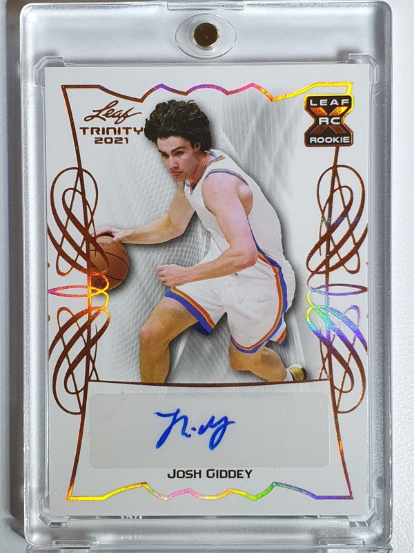 2021 Leaf Memories Josh Giddey Rookie AUTO BRONZE XRC - Ready to Grade
