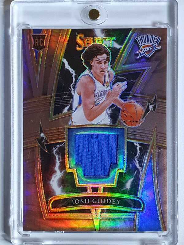 2021 Panini Select Josh Giddey Rookie #PATCH COPPER /49 Sparks Jersey RC - Rare
