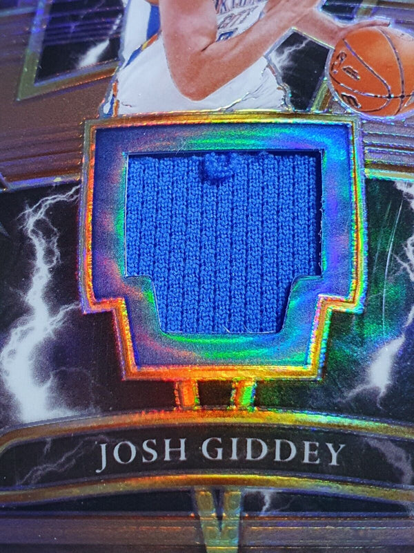 2021 Panini Select Josh Giddey Rookie #PATCH COPPER /49 Sparks Jersey RC - Rare