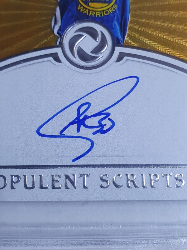 2018 Opulence Stephen Curry AUTO GOLD /25 Opulent Scripts - BGS 9 (POP 3)