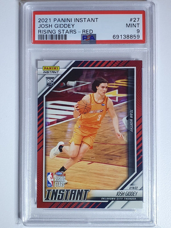 2022 Instant Josh Giddey Rookie #27 RED /99 Rising Stars - PSA 9 (POP 2)