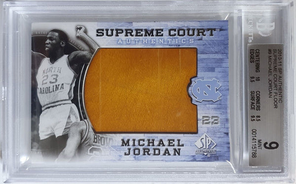 2010 SP Authentic Michael Jordan Game Floor Supreme Court - BGS 9 (POP 1)