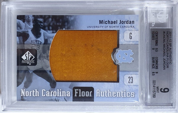 2011 SP Authentic Michael Jordan Game Floor North Carolina Floor - BGS 9 (POP 1)