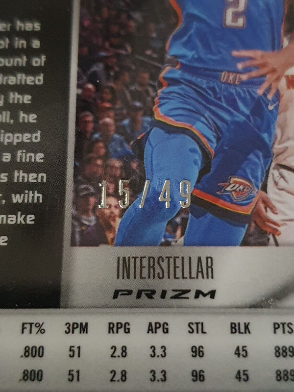 2019 Spectra Shai Gilgeous-Alexander #76 INTERSTELLAR /49 Prizm - Ready to Grade