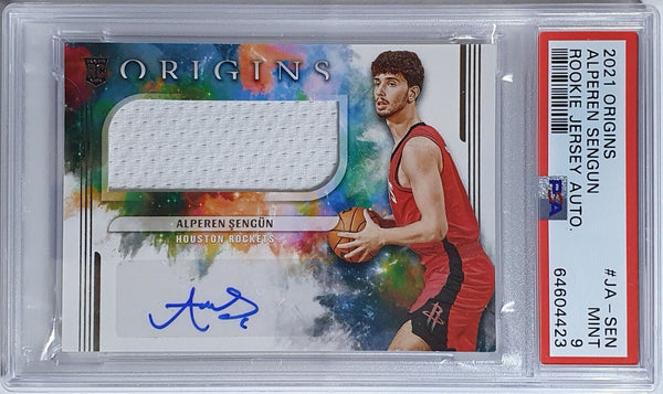 2021 Origins Alperen Sengun Rookie Patch Auto #RPA RC - PSA 9 (POP 1)