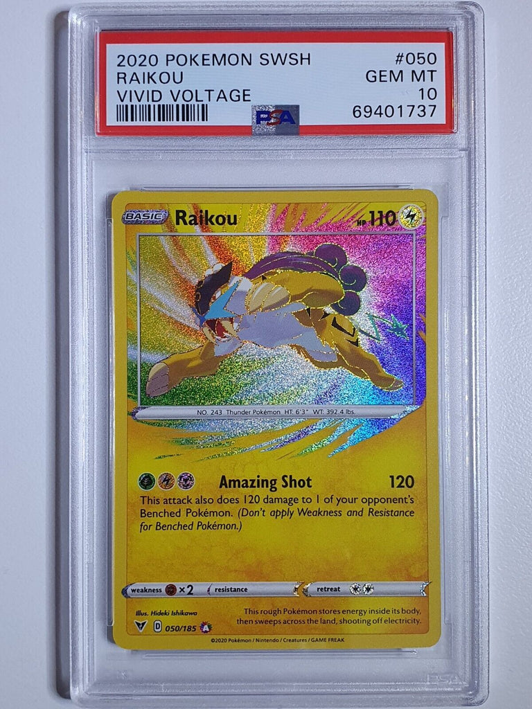 2020 Pokemon Raikou 050/185 AMAZING RARE Vivid Voltage