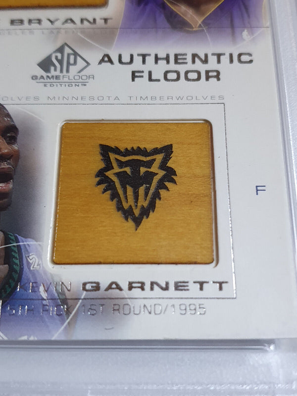 2000 SP Game Floor Kobe Bryant Kevin Garnett Authentic Floors - PSA 9 (POP 9)