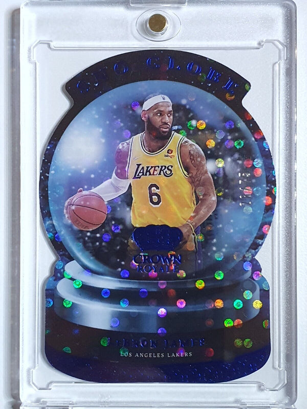 2021 Crown Royale LeBron James #3 BLUE /75 Holo Sno Globe - Rare