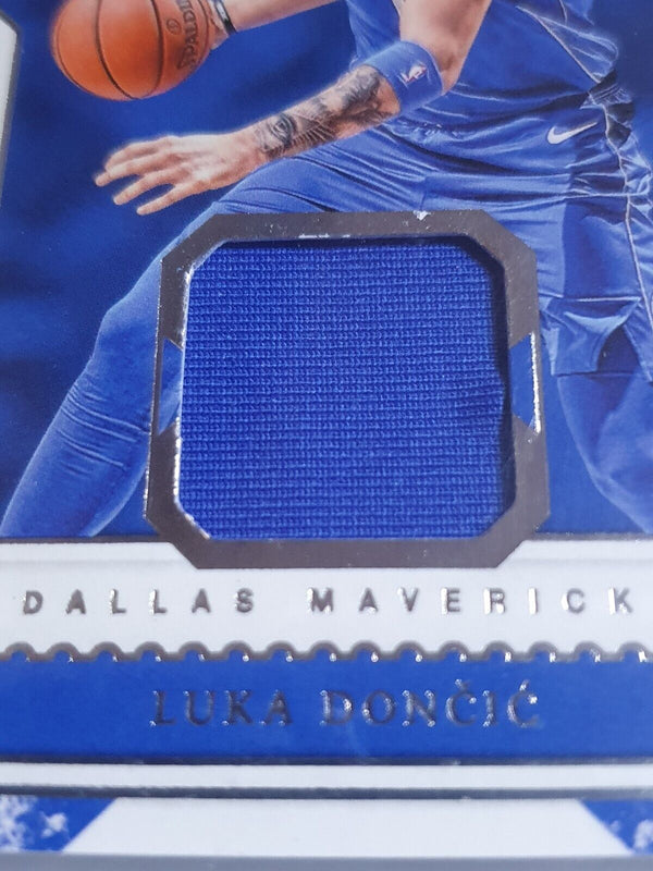 2018 Cornerstones Luka Doncic Rookie #PATCH Game Worn Jersey - BGS 9 (POP 8)