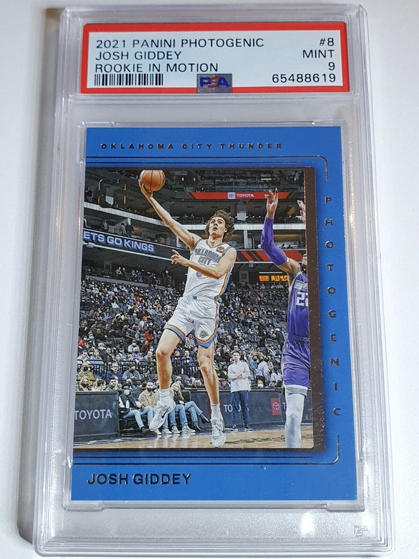 2021 Photogenic Josh Giddey RC #8 Rookie In Motion - PSA 9 (POP  2)