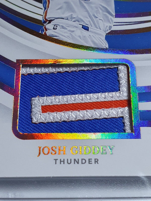 2021 Immaculate Josh Giddey Rookie #PATCH GOLD /10 RC Letter 3 Color Jersey