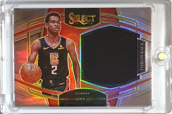 2021 Select Shai Gilgeous-Alexander #PATCH SILVER Game Worn Jersey - Rare
