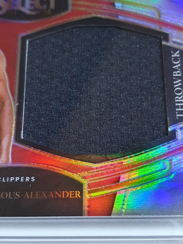 2021 Select Shai Gilgeous-Alexander #PATCH SILVER Game Worn Jersey - Rare