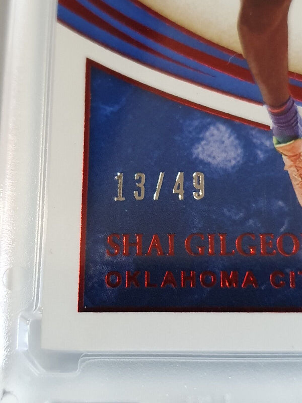 2019 Immaculate Shai Gilgeous-Alexander #88 RED /49 Edition - Ready to Grade