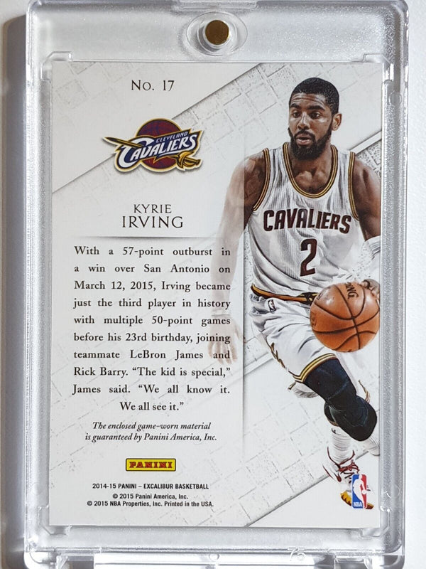 2014 Excalibur Kyrie Irving #PATCH Ringing Endorsements Game Worn Jersey - Rare