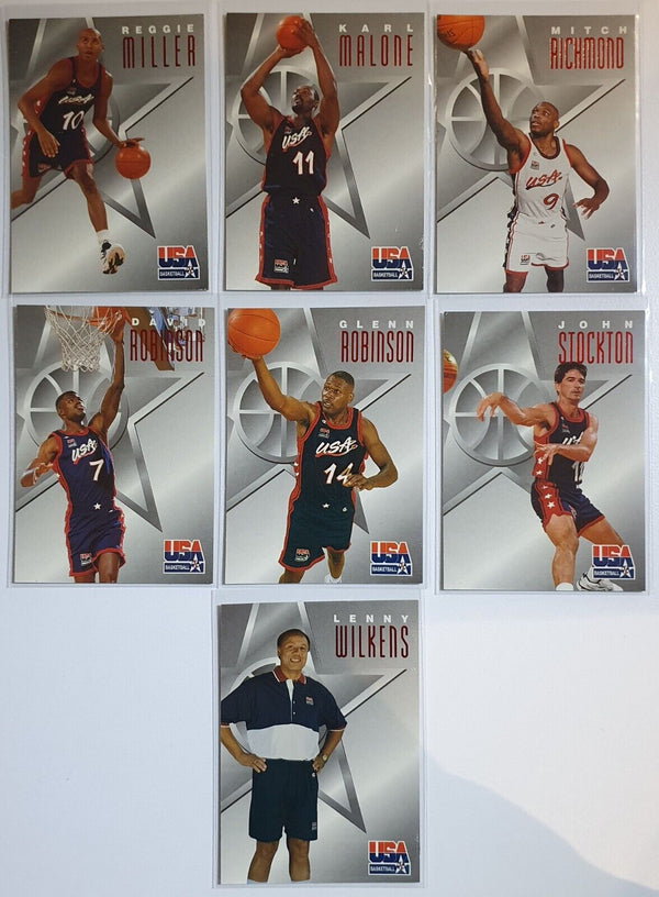 1996 Skybox Team USA Basketball Dream Team II - COMPLETE 14 CARD SET