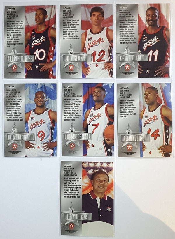 1996 Skybox Team USA Basketball Dream Team II - COMPLETE 14 CARD SET