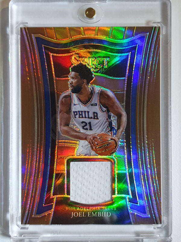 2020 Panini Select Joel Embiid #Patch COPPER /49 Game Worn Jersey  - Rare