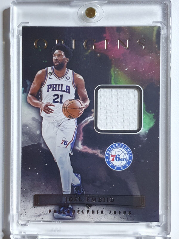 2022 Panini Origins Joel Embiid #PATCH Game Worn Jersey - Ready to Grade