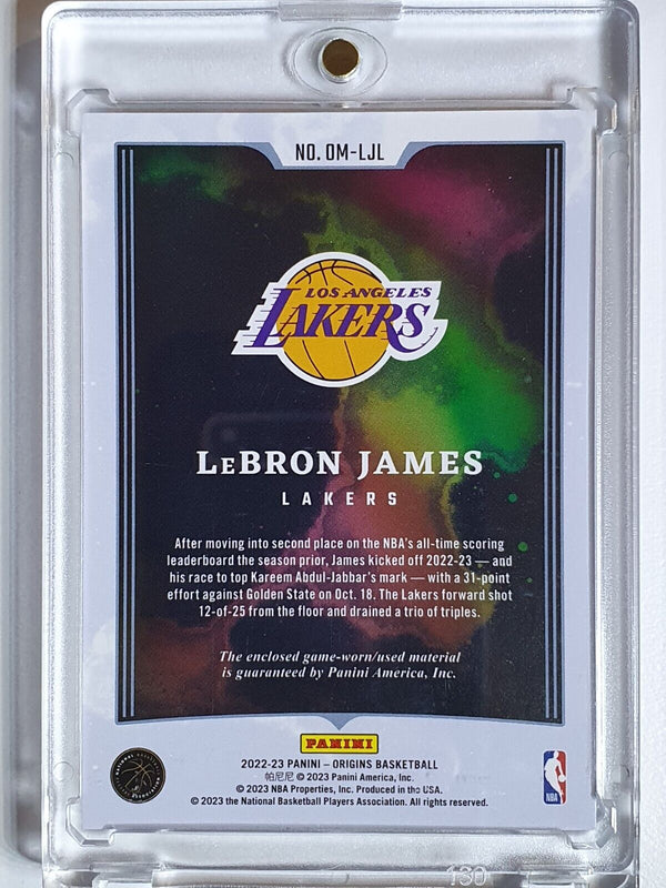 2022 Panini Origins LeBron James #PATCH Game Worn Jersey - Rare