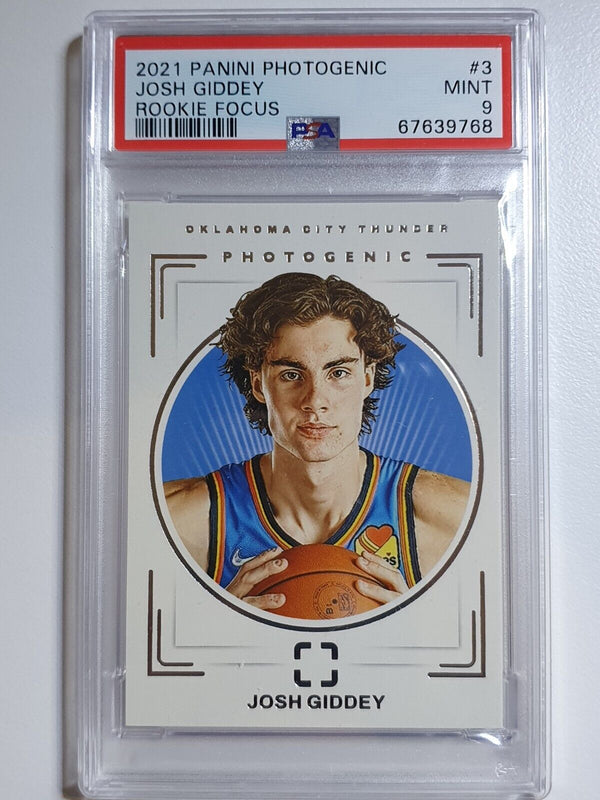 2021 Panini Photogenic Josh Giddey RC #3 Rookie Focus - PSA 9 (POP  9)