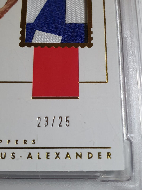 2018 Encased Shai Gilgeous-Alexander Rookie #PATCH GOLD /25 PRIME Jersey - PSA 9