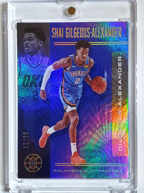 2019 Panini Illusions Shai Gilgeous-Alexander #96 BLUE /25 Holo - Rare