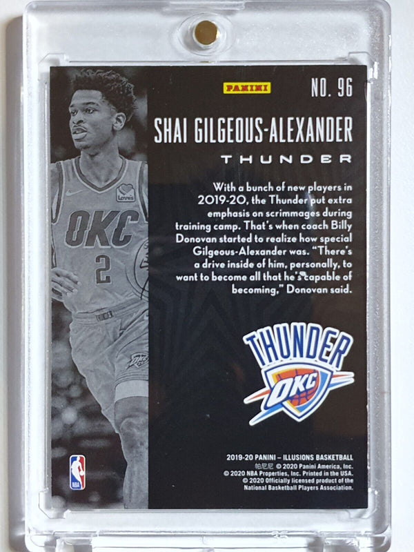 2019 Panini Illusions Shai Gilgeous-Alexander #96 BLUE /25 Holo - Rare
