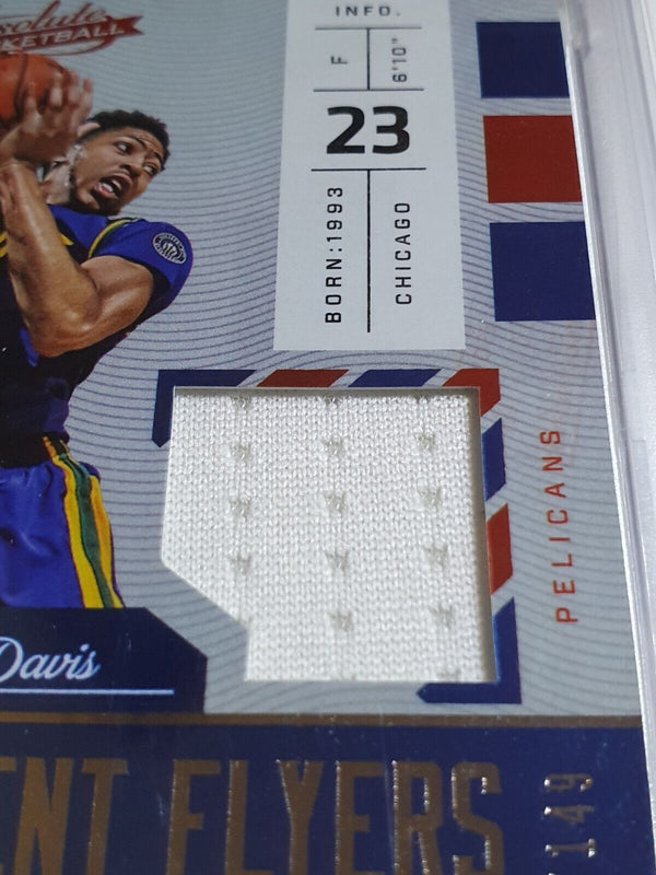 2016 Absolute Anthony Davis #27 PATCH /149 Game Worn Jersey - PSA 9 (POP 1)