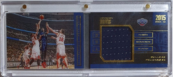 2015 Preferred Anthony Davis #PATCH Booklet /149 Game Worn Jumbo Jersey - Rare