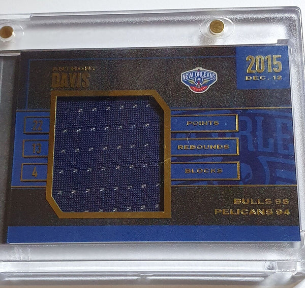 2015 Preferred Anthony Davis #PATCH Booklet /149 Game Worn Jumbo Jersey - Rare