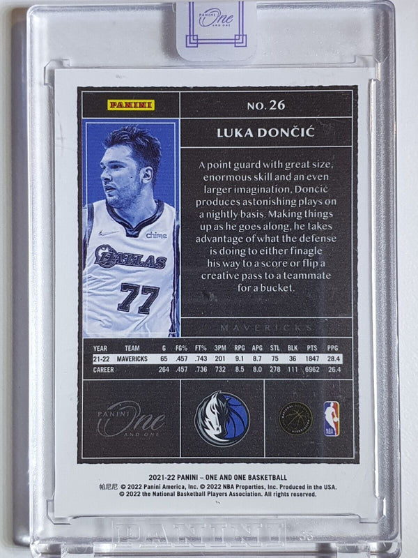 2021 Panini One and One Luka Doncic #26 HOLO /99 - Panini Sealed