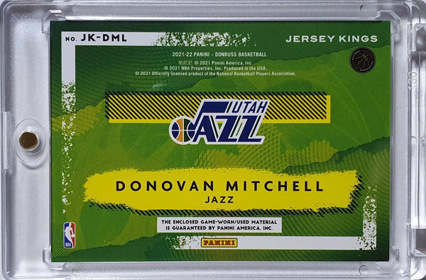 2021 Panini Donruss Donovan Mitchell #PATCH PRIME /10 Game Worn Jersey- Rare
