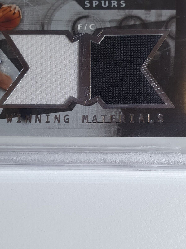 2004 SPx Tim Duncan #PATCH Winning Materials Dual Jerseys - BGS 9 (POP 3)