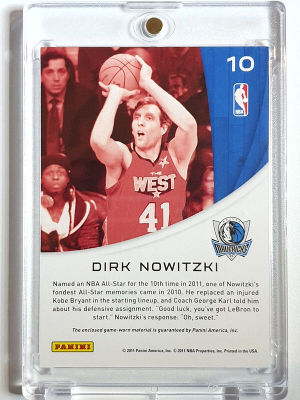 2011 Panini Season Update Dirk Nowitzki #PATCH Game Worn Jersey - Rare