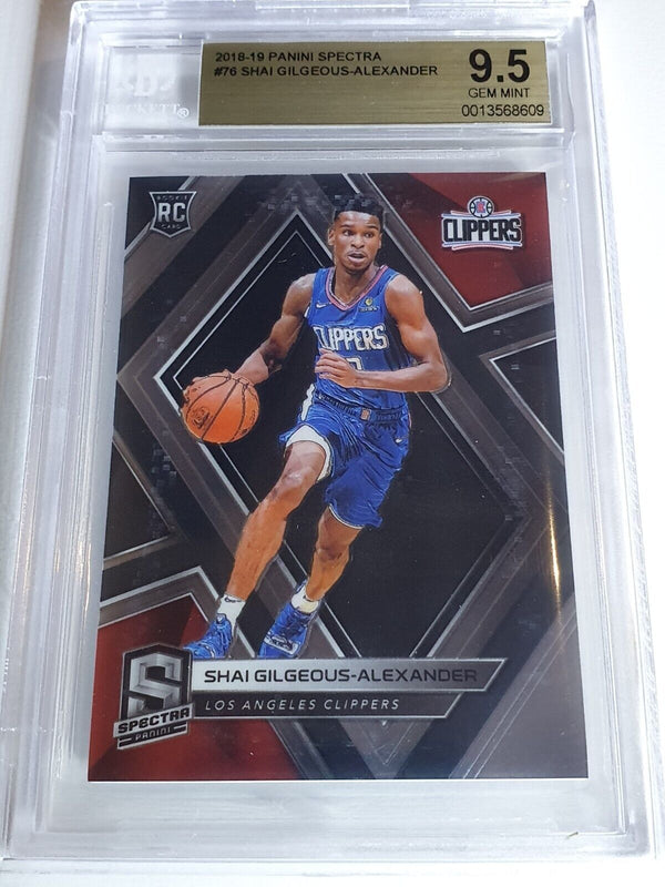 2018 Spectra Shai Gilgeous-Alexander Rookie #65 /175 RC- BGS 9.5 (POP 4)