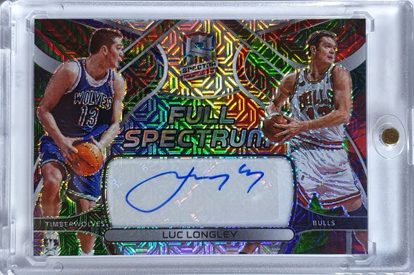 2021 Panini Spectra Luc Longley AUTO GOLD /10 Full Spectrum Signature - Rare