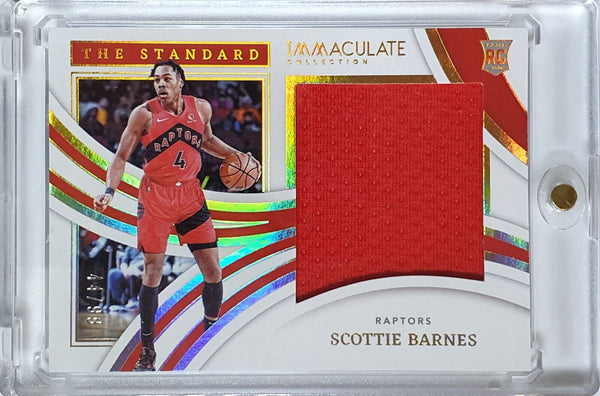 2021 Panini Immaculate Scottie Barnes Rookie #PATCH /99 The Standard Jersey