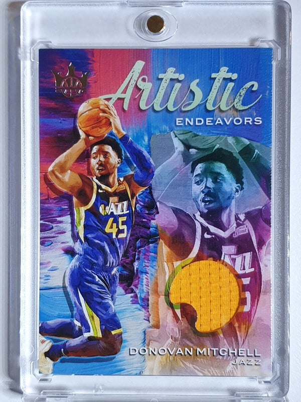 2020 Panini Court Kings Donovan Mitchell #PATCH /149 Game Worn Jersey - Rare