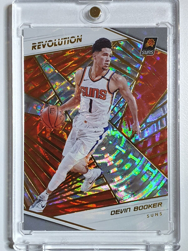 2018 Panini Revolution Devin Booker #75 FRACTAL Prizm - Ready to Grade