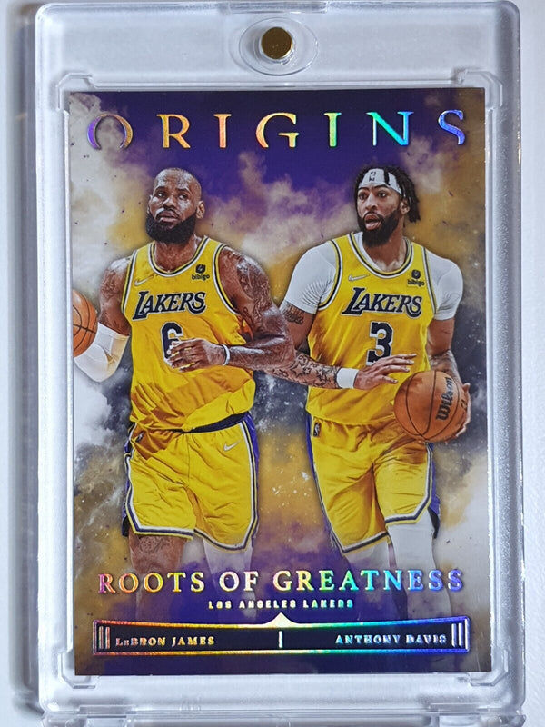 2022 Panini Origins LeBron James Anthony Davis #3 Roots of Greatness - Rare