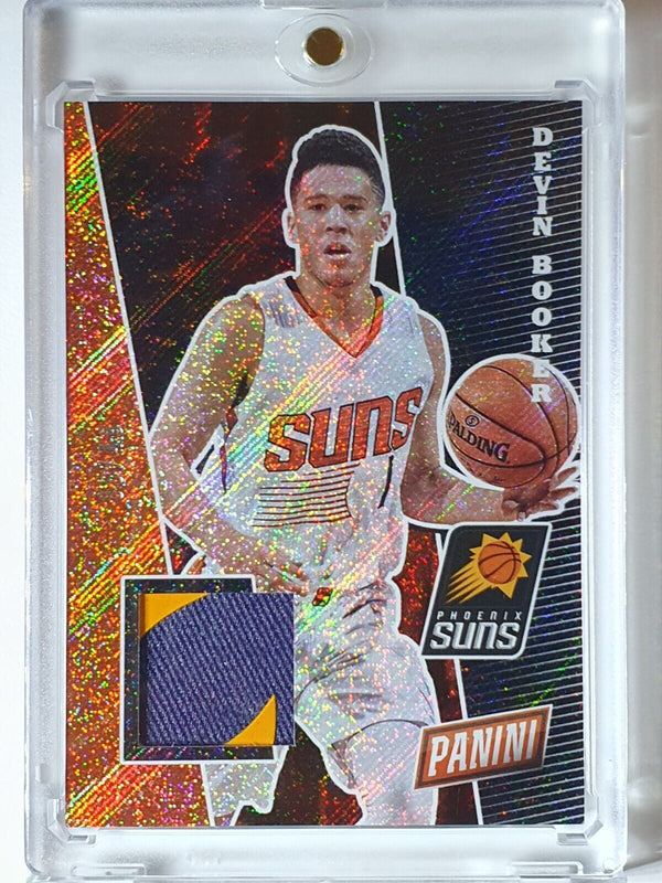 2017 Panini Devin Booker #PATCHES COSMIC /49 Game Worn 2 Color Jersey - Rare