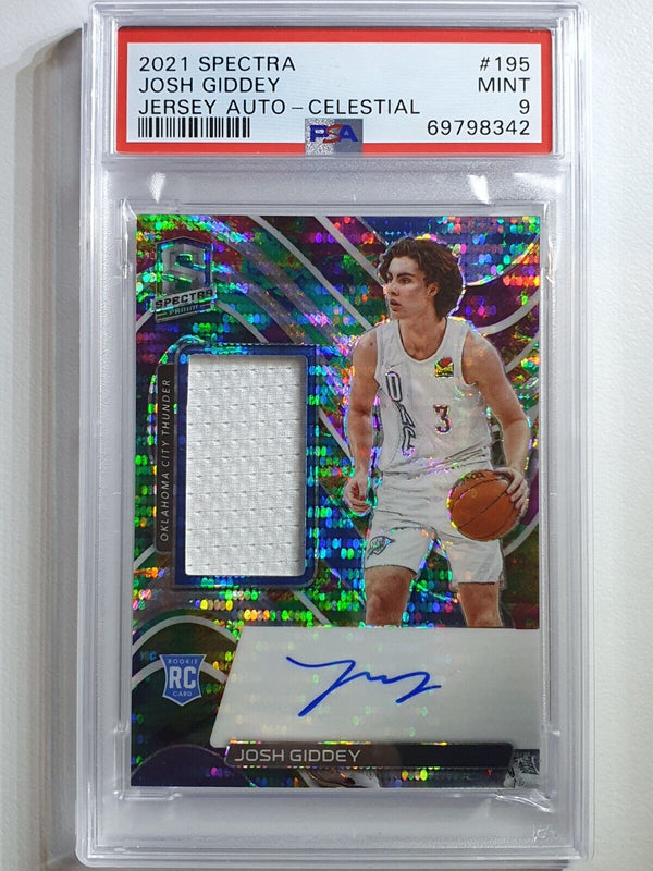 2021 Spectra Josh Giddey Rookie Patch Auto (RPA) CELESTIAL /99 - PSA 9 (POP 1)