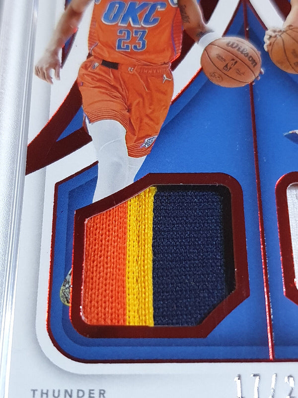 2021 Immaculate Josh Giddey Tre Mann Rookie #PATCH RED /25 RC Dual Jerseys