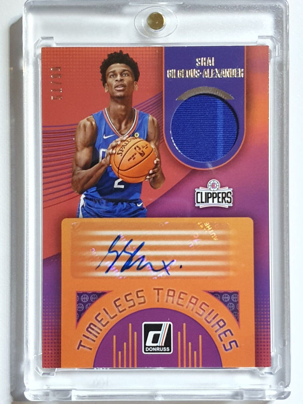 2018 Donruss Shai Gilgeous-Alexander Rookie Patch Auto (RPA) /99 Jersey 2 Colors