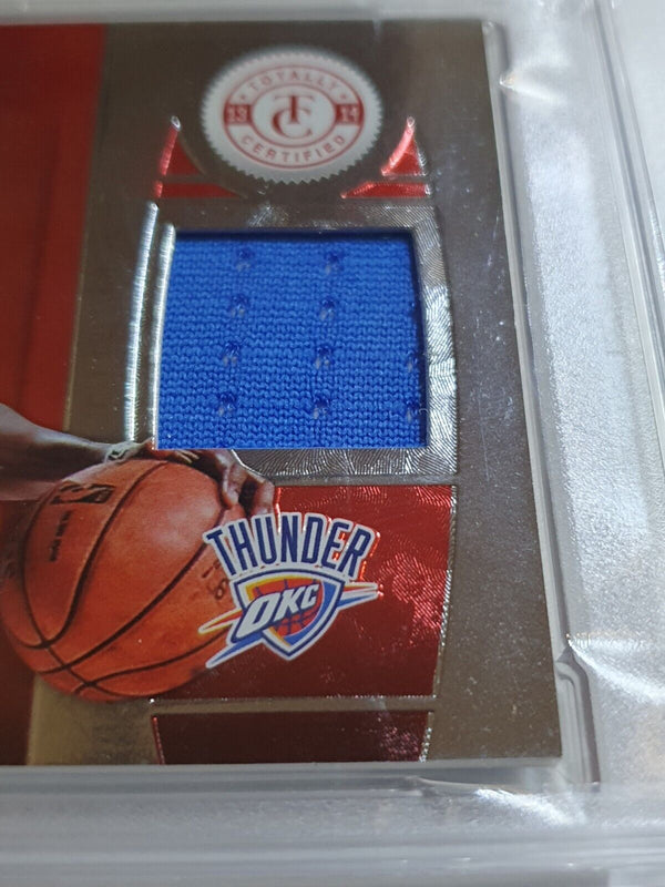 2013 Totally Certified Kevin Durant #PATCH RED /149 Worn Jersey - PSA 9 (POP 1)