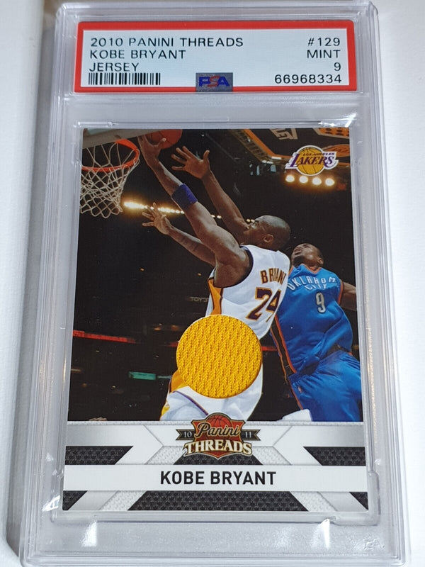 2010 Threads Kobe Bryant #PATCH /399 Game Worn Jersey - PSA 9 (POP 1)