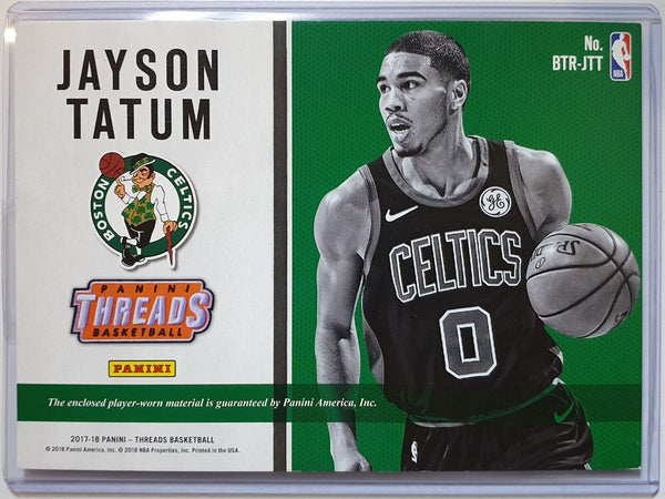 2017 Threads Jayson Tatum Rookie #PATCH Jumbo Game Worn Jersey RC - Rare