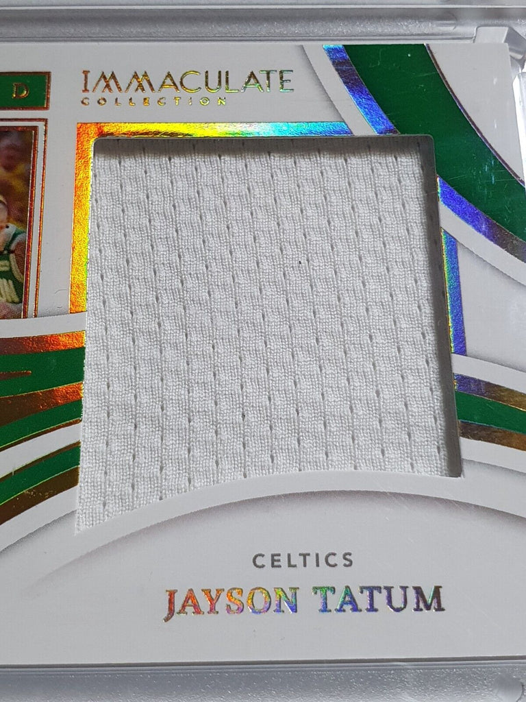 Panini Immaculate Standard Jayson Tatum deals Game Worn Jersey Patch /49